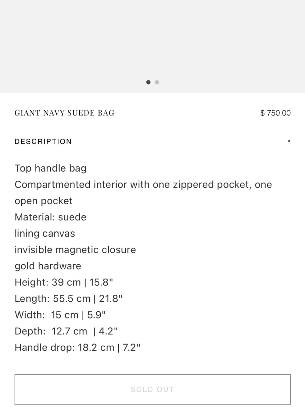 Amy Shehab Giant Navy Suede Tote Bag - Picture 8 of 14